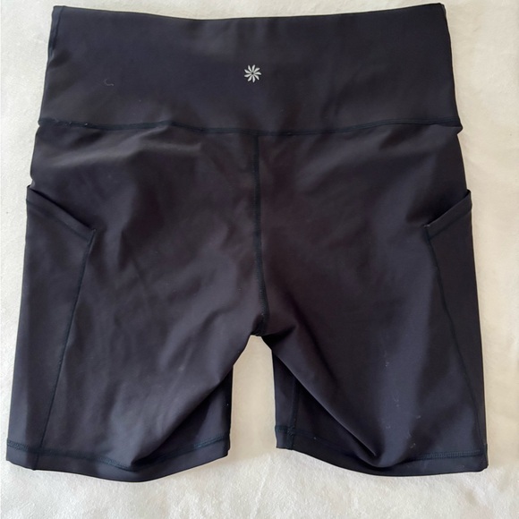 Athleta Women's Black Bike Shorts - Picture 2 of 4